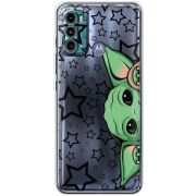 Прозрачный чехол BoxFace Motorola G60 Baby Yoda