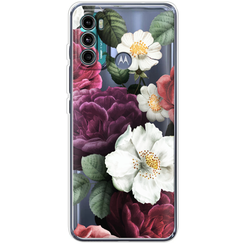 Прозрачный чехол BoxFace Motorola G60 Floral Dark Dreams