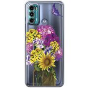 Прозрачный чехол BoxFace Motorola G60 My Bouquet