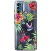 Прозрачный чехол BoxFace Motorola G60 Tropical