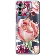 Прозрачный чехол BoxFace Motorola G60 Rose