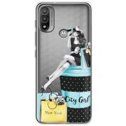 Прозрачный чехол BoxFace Motorola E20 City Girl