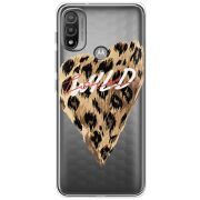 Прозрачный чехол BoxFace Motorola E20 Wild Love