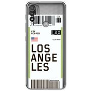 Прозрачный чехол BoxFace Motorola E20 Ticket Los Angeles