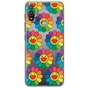 Прозрачный чехол BoxFace Motorola E20 Hippie Flowers