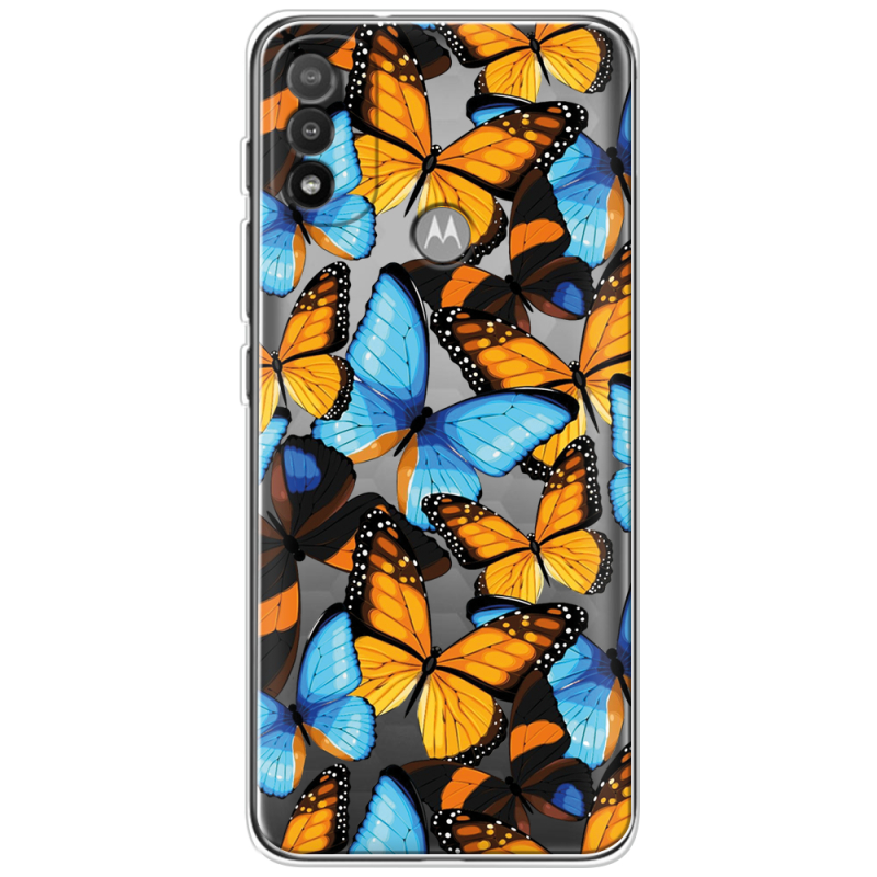 Прозрачный чехол BoxFace Motorola E20 Butterfly Morpho