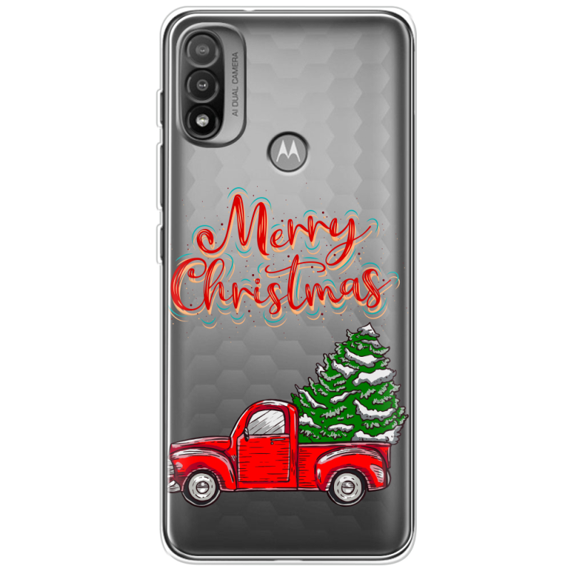 Прозрачный чехол BoxFace Motorola E20 Holiday Car