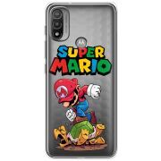 Прозрачный чехол BoxFace Motorola E20 Super Mario