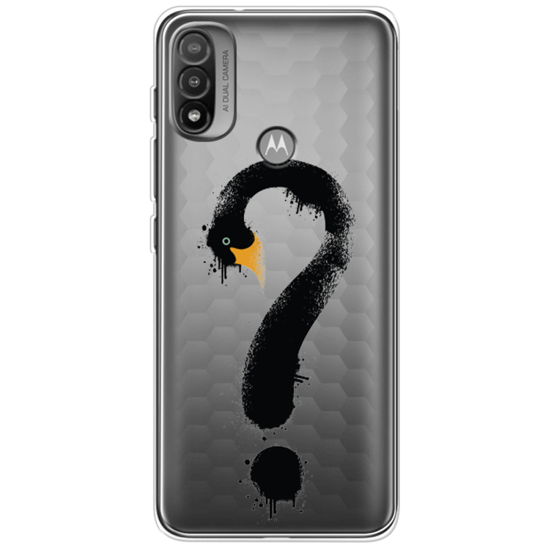 Прозрачный чехол BoxFace Motorola E20 Swan question