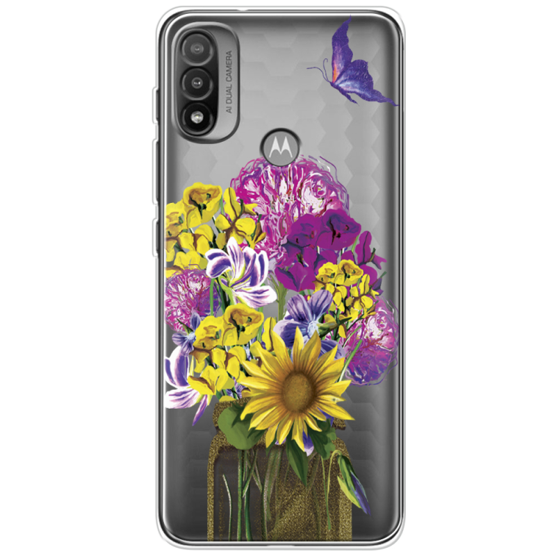 Прозрачный чехол BoxFace Motorola E20 My Bouquet