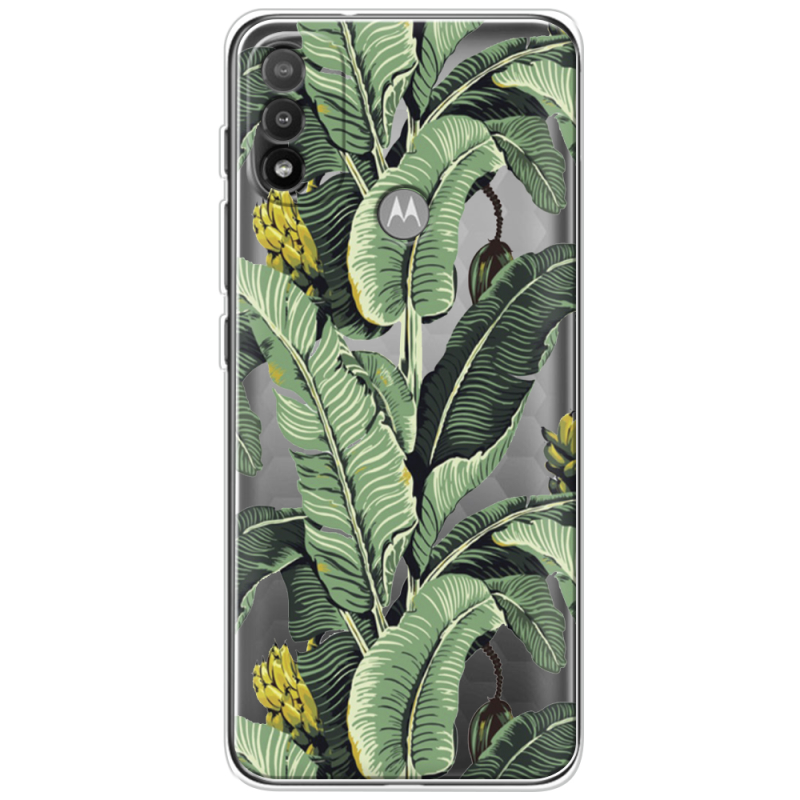 Прозрачный чехол BoxFace Motorola E20 Banana Leaves