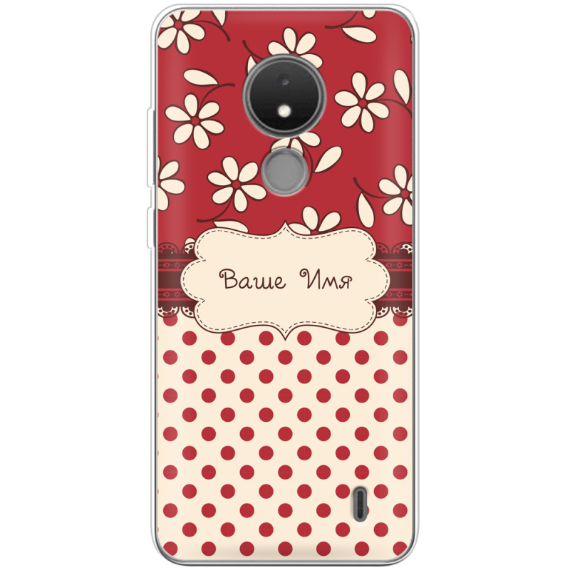 Чехол BoxFace Nokia C21 Именной Polka Dots