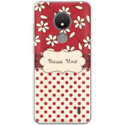 Чехол BoxFace Nokia C21 Именной Polka Dots