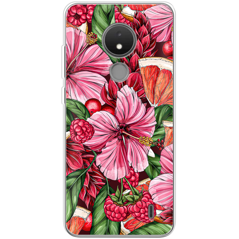 Чехол BoxFace Nokia C21 Tropical Flowers