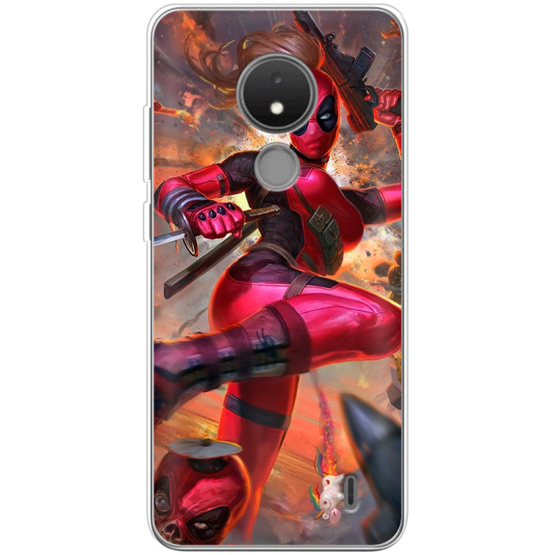 Чехол BoxFace Nokia C21 Woman Deadpool