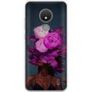 Чехол BoxFace Nokia C21 Exquisite Purple Flowers