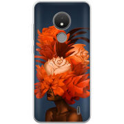 Чехол BoxFace Nokia C21 Exquisite Orange Flowers