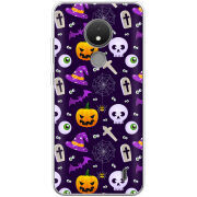 Чехол BoxFace Nokia C21 Halloween Purple Mood