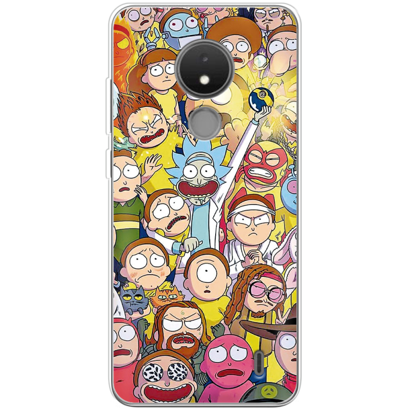 Чехол BoxFace Nokia C21 Rick and Morty