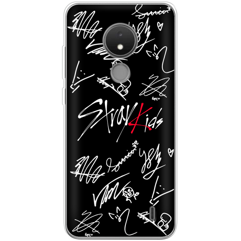 Чехол BoxFace Nokia C21 Stray Kids автограф