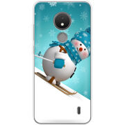 Чехол BoxFace Nokia C21 Skier Snowman