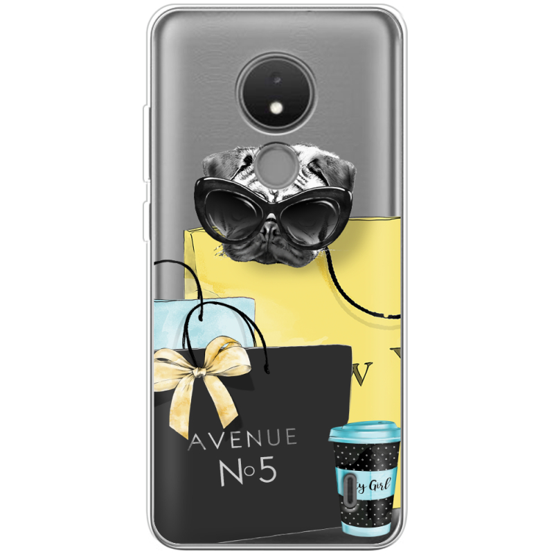 Прозрачный чехол BoxFace Nokia C21 Fashion Pug