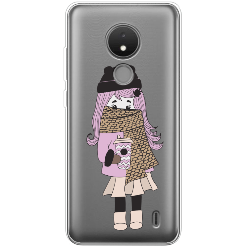 Прозрачный чехол BoxFace Nokia C21 Winter Morning Girl