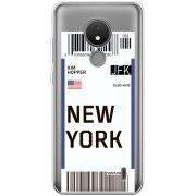 Прозрачный чехол BoxFace Nokia C21 Ticket New York