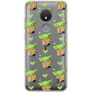 Прозрачный чехол BoxFace Nokia C21 Pattern Baby Yoda