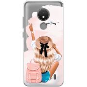 Прозрачный чехол BoxFace Nokia C21 Travel Girl