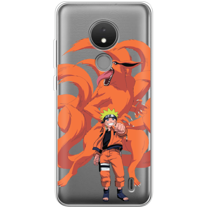 Прозрачный чехол BoxFace Nokia C21 Naruto and Kurama