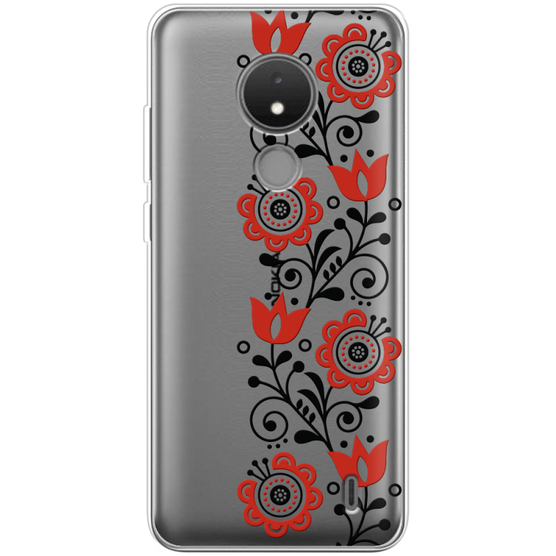 Прозрачный чехол BoxFace Nokia C21 Ethno Ornament