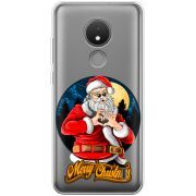 Прозрачный чехол BoxFace Nokia C21 Cool Santa