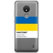 Прозрачный чехол BoxFace Nokia C21 Pantone вільний синій