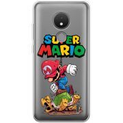 Прозрачный чехол BoxFace Nokia C21 Super Mario