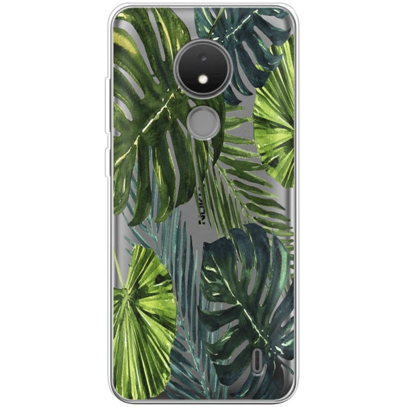 Прозрачный чехол BoxFace Nokia C21 Palm Tree