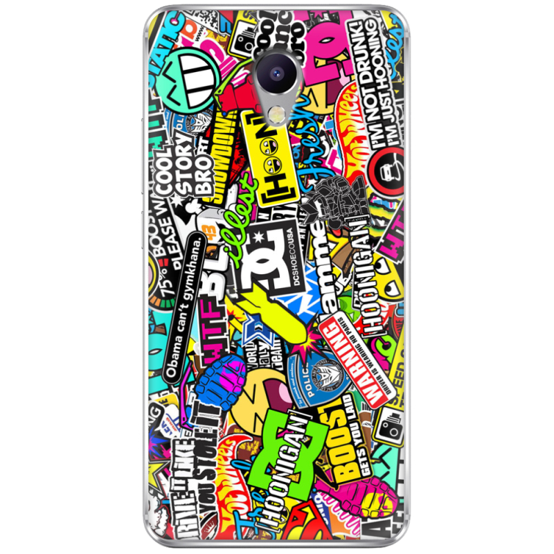 Чехол Uprint Meizu M5 Note Multicolored Inscriptions