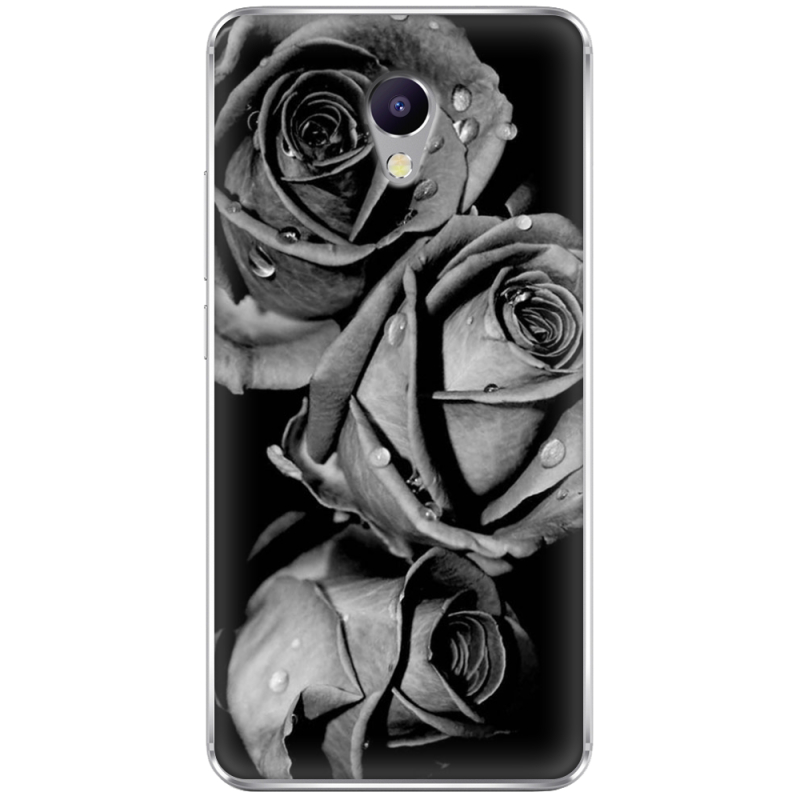 Чехол Uprint Meizu M5 Note Black and White Roses