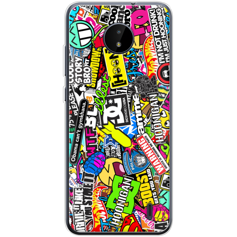 Чехол BoxFace Nokia C20 Multicolored Inscriptions