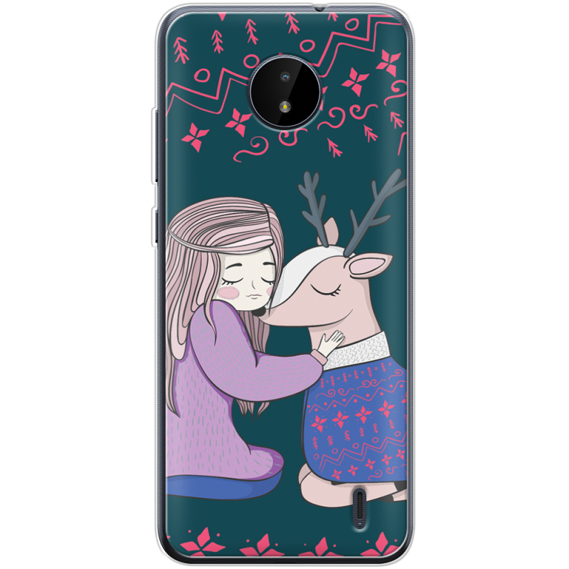 Чехол BoxFace Nokia C20 Girl and deer