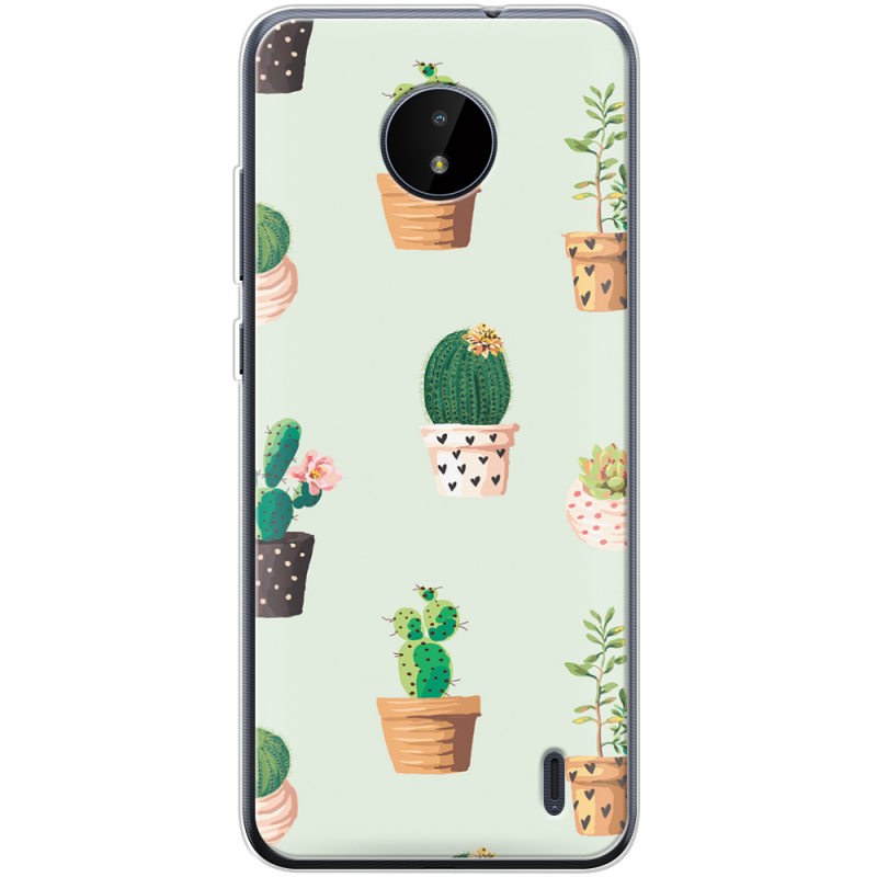 Чехол BoxFace Nokia C20 L-green Cacti