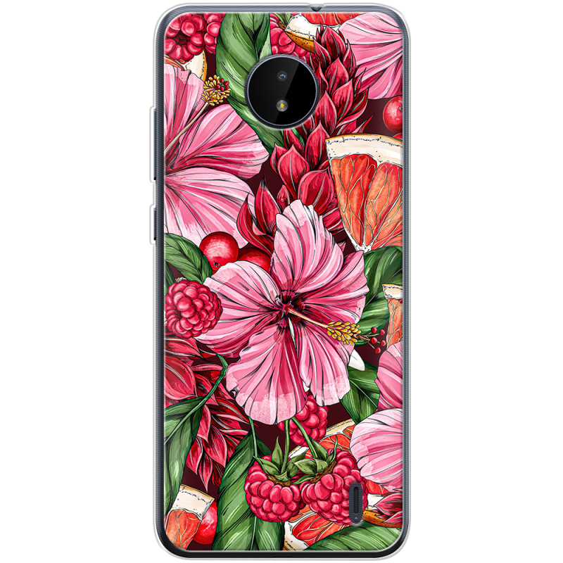 Чехол BoxFace Nokia C20 Tropical Flowers