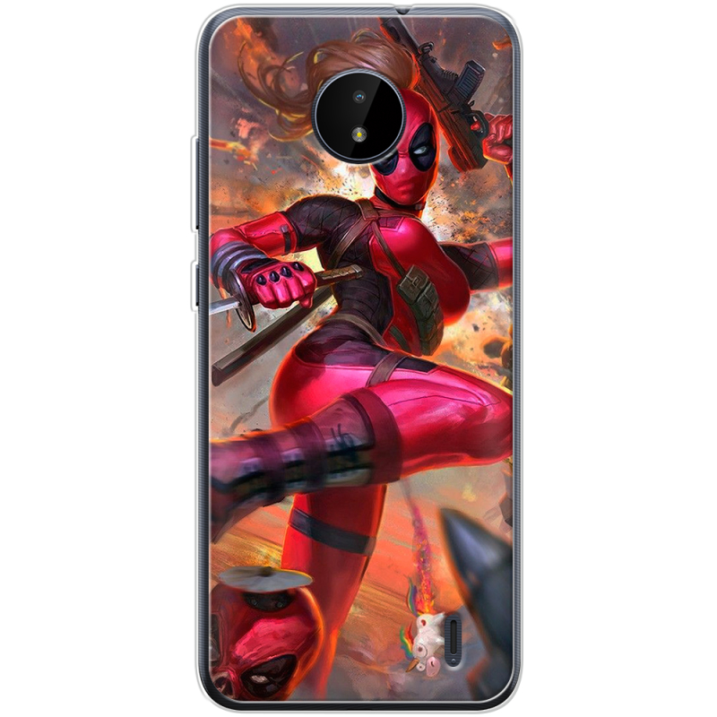 Чехол BoxFace Nokia C20 Woman Deadpool