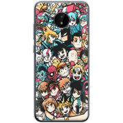 Чехол BoxFace Nokia C20 Anime Stickers