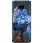 Чехол BoxFace Nokia C20 Exquisite Blue Flowers