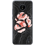 Чехол BoxFace Nokia C20 Snake Rose