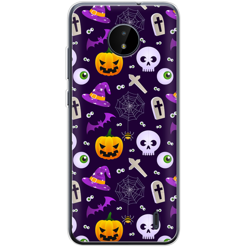 Чехол BoxFace Nokia C20 Halloween Purple Mood