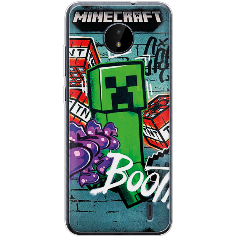 Чехол BoxFace Nokia C20 Minecraft Graffiti