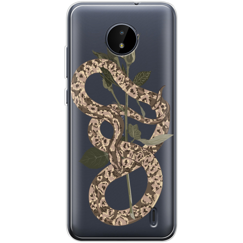 Прозрачный чехол BoxFace Nokia C20 Glamor Snake