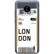 Прозрачный чехол BoxFace Nokia C20 Ticket London